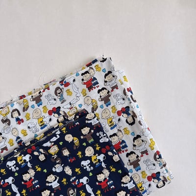 【 選布 】史努比狗狗 - 下單備註顏色（黑底/白底）1