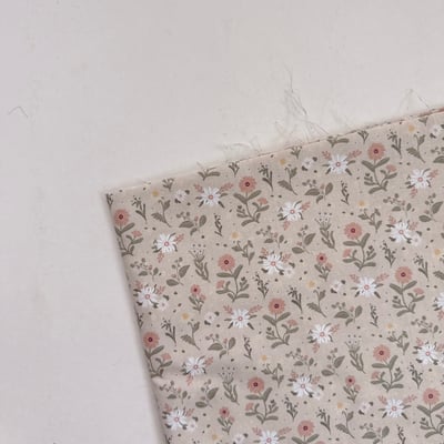 【 選布 】奶茶花朵1