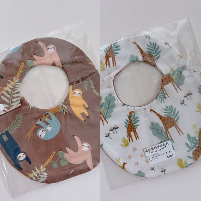 『 現貨 』雙面八層紗圍兜 - 蛋兜1