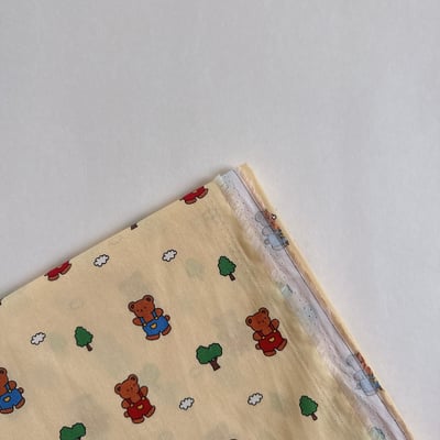 【 選布 】鵝黃吊帶熊1