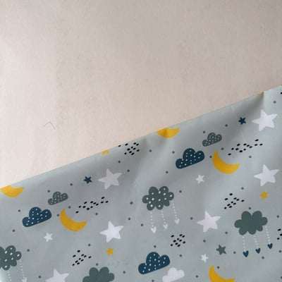 【 選布 】防水布 - 星星月亮1
