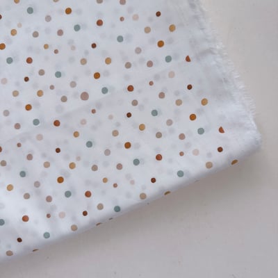 【 選布 】奶茶色點點 611