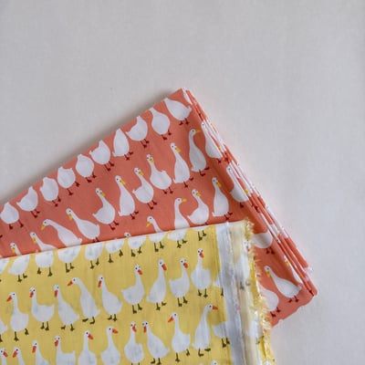 【 選布 】鵝 -下單備註顏色（橘底/白底）1