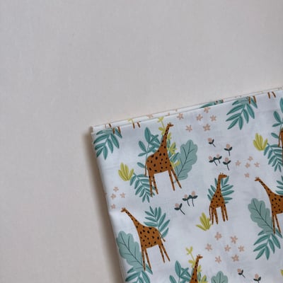 【 選布 】白底長頸鹿 841