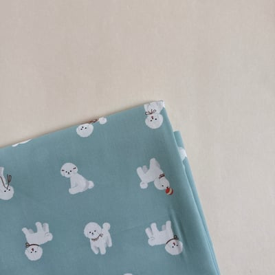 【 選布 】繩子比熊 - 下單備註顏色（薄荷綠/粉）1