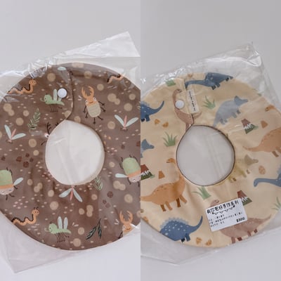 『 現貨 』雙面八層紗圍兜 - 圓兜1
