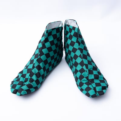 手工足袋：市松綠（訂製）6