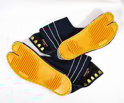 手工地下足袋：市松藍2