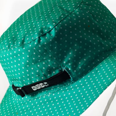 法國KiETLA Kapel凱貝拉幼兒遮陽帽(碧綠點點)2