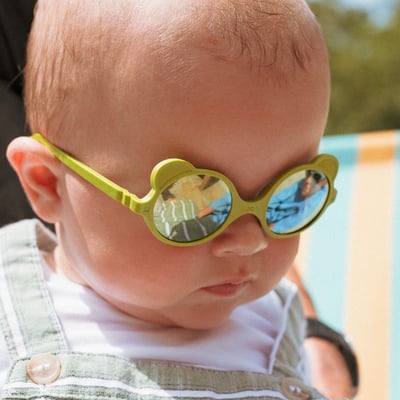 法國KiETLA OURSON萌貝熊幼兒太陽眼鏡（1-4Y｜橄欖綠）6