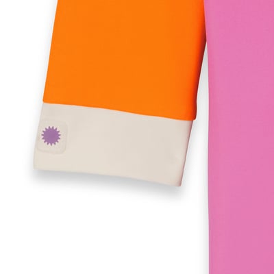 法國KiETLA ICONIK 幼童連身防曬泳衣(莓果粉橘)4