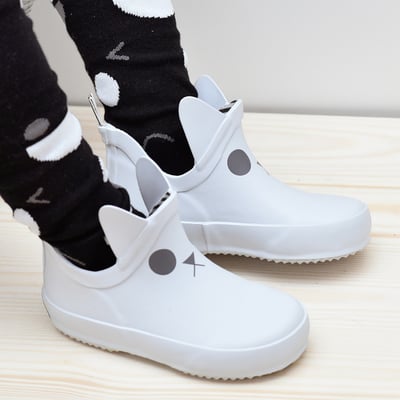 法國BOXBO KERRAN雨靴-遊樂園(貓咪白)3