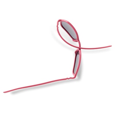 法國KiETLA EYZZ奧茲幼兒太陽眼鏡（4-12Y｜莓果紅）5