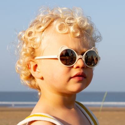 法國KiETLA OURS'ON萌貝熊幼兒太陽眼鏡(1-4Y 象牙白)5