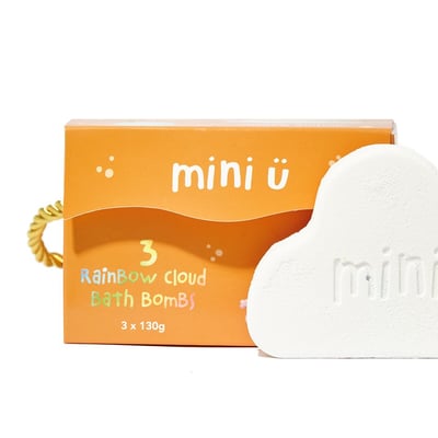 英國MINI U-沐浴爆爆白雲朵朵(130g x 3入)2