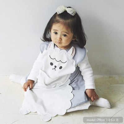 日本ABOO 動物造型長版圍裙(羊駝)13