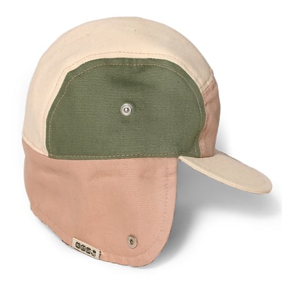 法國KiETLA 幼兒經典戶外運動帽(天然棉白&粉&綠)3