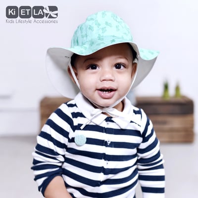 法國KiETLA Kapel凱貝拉幼兒遮陽帽(薄荷仙人掌)2
