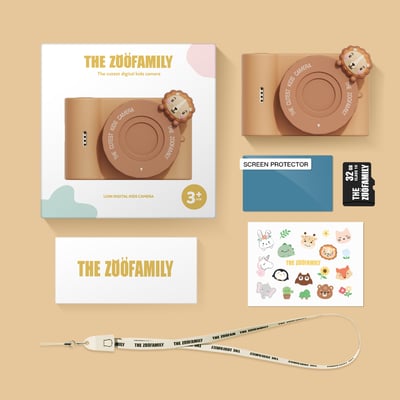 比利時TheZoofamily-UrbanZoo 兒童數位相機(獅子)6