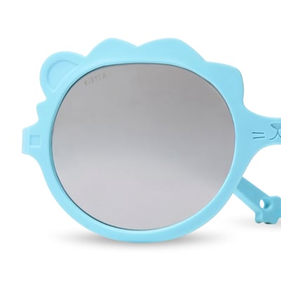 法國KiETLA LION萌貝獅幼兒太陽眼鏡（1-4Y｜風暴藍）3