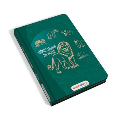 比利時KIDYWOLF 創意學習描繪板(世界動物)1