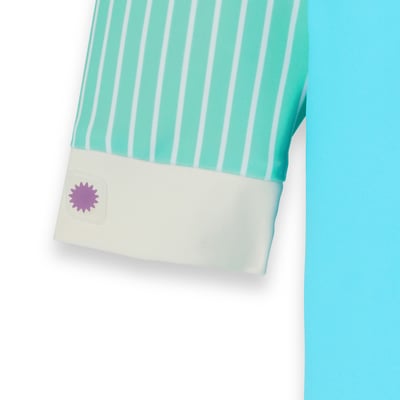 法國KiETLA ICONIK 幼童連身防曬泳衣(海洋藍條紋)4