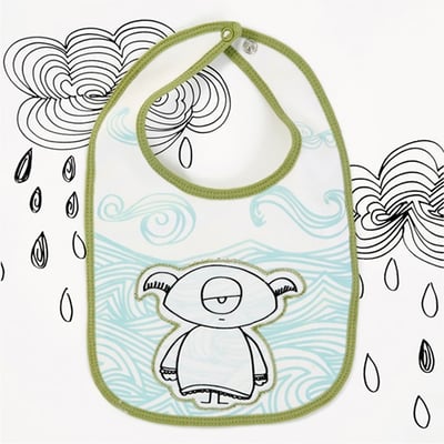 澳洲amoramor 獨眼怪獸塗鴉圍兜(ONE SIZE)1