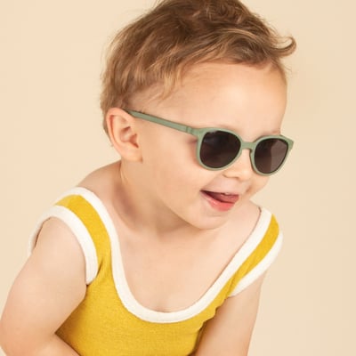法國KiETLA WAZZ瓦茲幼兒太陽眼鏡(1-12Y｜卡其綠)5