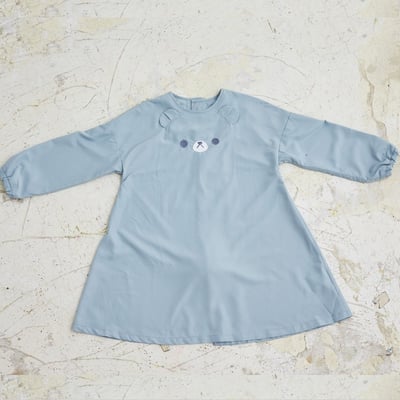 日本ABOO 動物造型長袖罩衫(淺藍熊熊)12