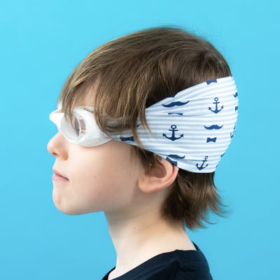 法國waterplops-兒童游泳泳鏡(小船長/透明)3