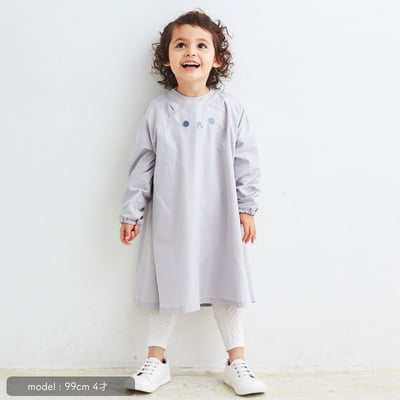 日本ABOO 動物造型長袖罩衫(淺灰貓貓)1