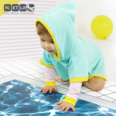 法國KiETLA 抗UV防曬輕鬆穿浴袍(薄荷綠)4