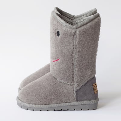 法國BOXBO ESKIMO雪靴-笑瞇瞇(絨絨灰)2