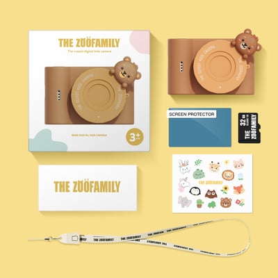 比利時TheZoofamily-UrbanZoo 兒童數位相機(棕熊)6