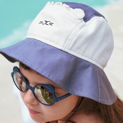 法國KiETLA BOB's萌貝貝遮陽帽(紳士藍)6