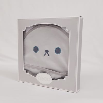 日本ABOO 動物造型長版圍裙(灰貓貓)10