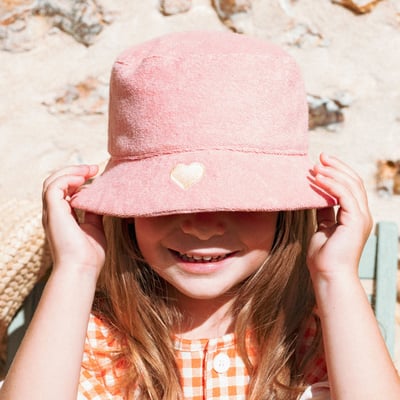 法國KiETLA BOB's雙面戴遮陽帽(紅甜心)5