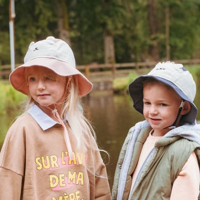 法國KiETLA BOB's萌貝貝遮陽帽(蜜糖粉)8