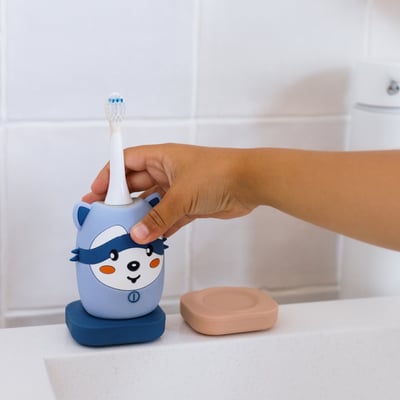 比利時TheZoofamily-ZooToothbrush 兒童音波電動牙刷（浣熊）10