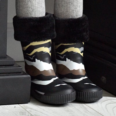 法國BOXBO MOUTAIN雨靴-愛時尚(迷彩黑)7