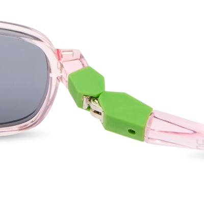 法國KiETLA URBAN優本兒童偏光太陽眼鏡（4-12Y｜粉晶草綠）4