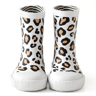 法國BOXBO LEON雨靴-愛時尚(豹紋白)3