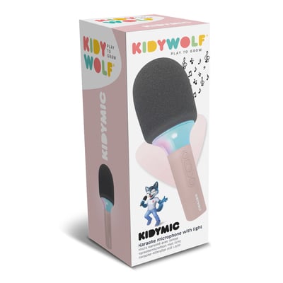 比利時KIDYWOLF 魔幻歡唱麥克風(幻彩粉)2