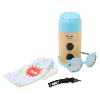 法國KiETLA LION萌貝獅幼兒太陽眼鏡（1-4Y｜風暴藍）4