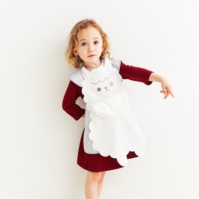 日本ABOO 動物造型長版圍裙(羊駝)6