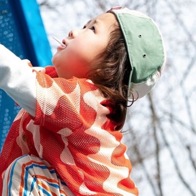 法國KiETLA 兒童遮陽棒球帽(天然棉白&粉&綠)6