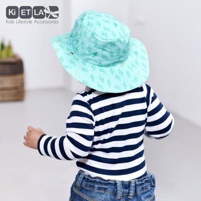 法國KiETLA Kapel凱貝拉幼兒遮陽帽(薄荷仙人掌)3