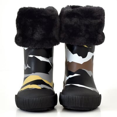 法國BOXBO MOUTAIN雨靴-愛時尚(迷彩黑)5