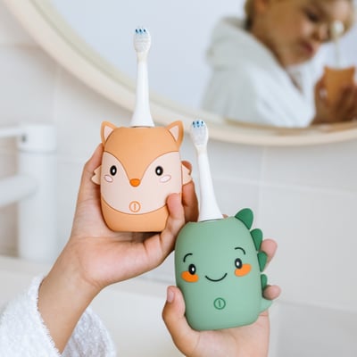 比利時TheZoofamily-ZooToothbrush 兒童音波電動牙刷（冒險綠龍）9