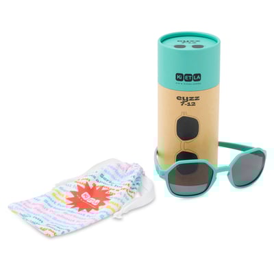 法國KiETLA EYZZ奧茲幼兒太陽眼鏡（4-12Y｜松石綠）4